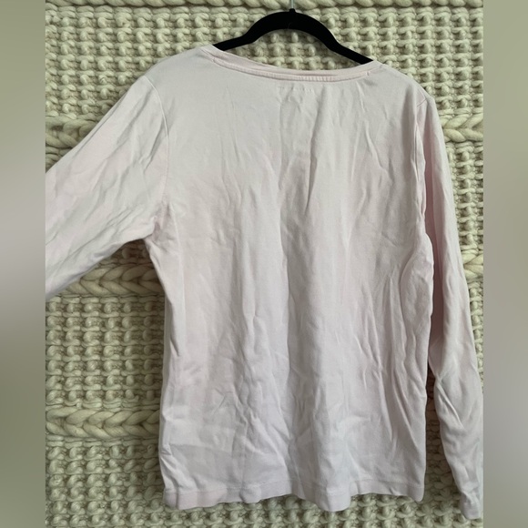 TOMMY HILFIGER Large Light Pink Long Sleeve - Picture 4 of 4